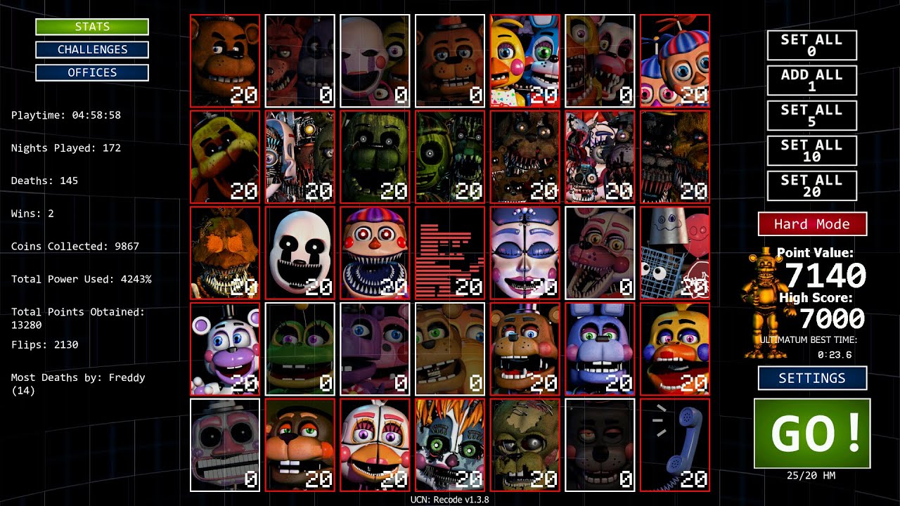 Hard mode is Hard... (25/20 HM Fail) - UCN Recode