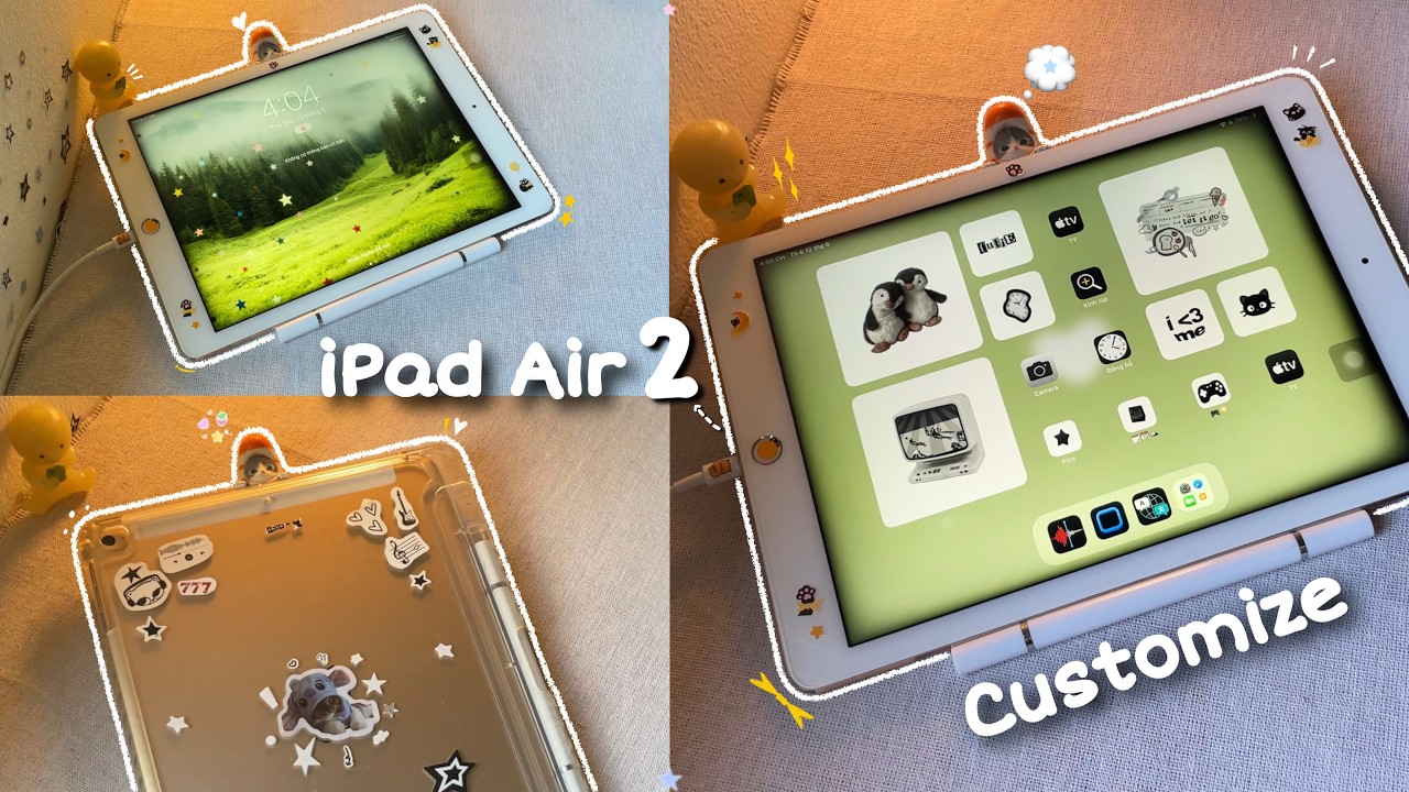 iPad Air 2 🌳 Aesthetic Home Screen Customization ★