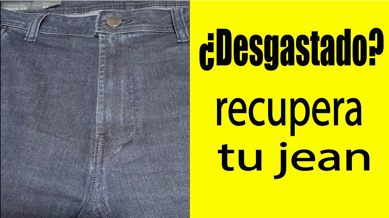 RESTAURA tu JEAN VAQUERO. Tejido y cambio de cremallera