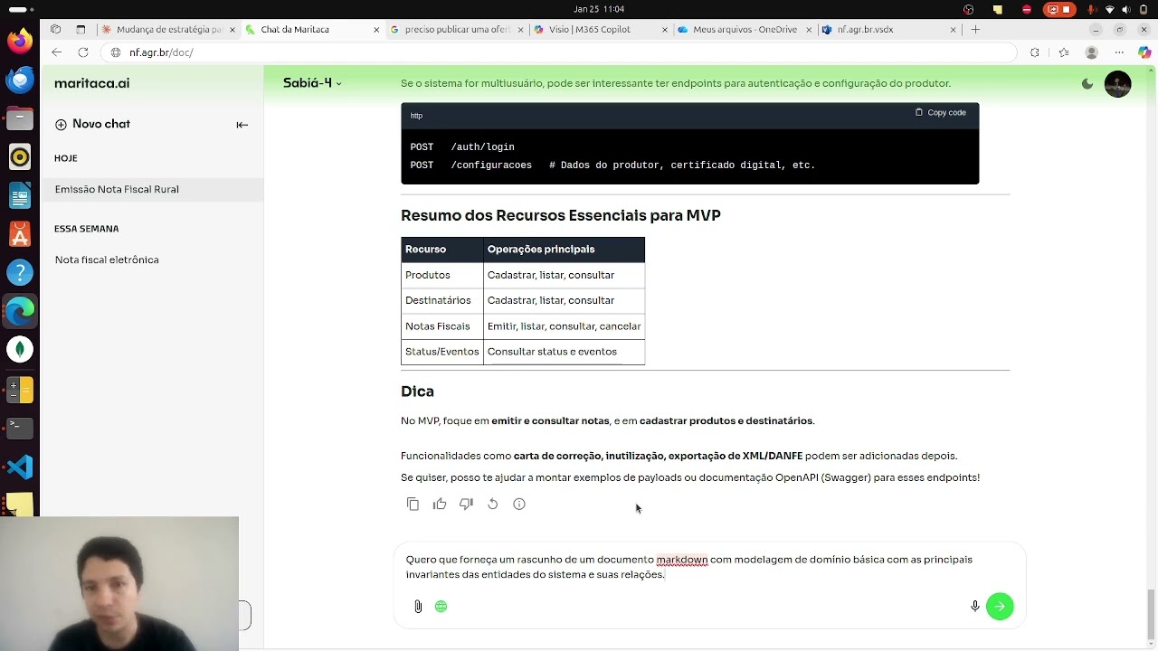NF Agr- planejamento inicial, premissas e modelagem de domínio