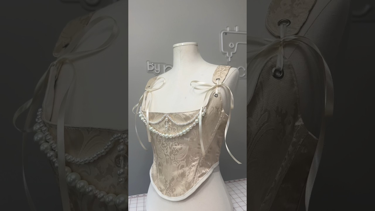 Bridgerton INSPIRED thrift flip #thriftflip #corset #sewing #upcycledfashion#diy #thrifting#thrifted
