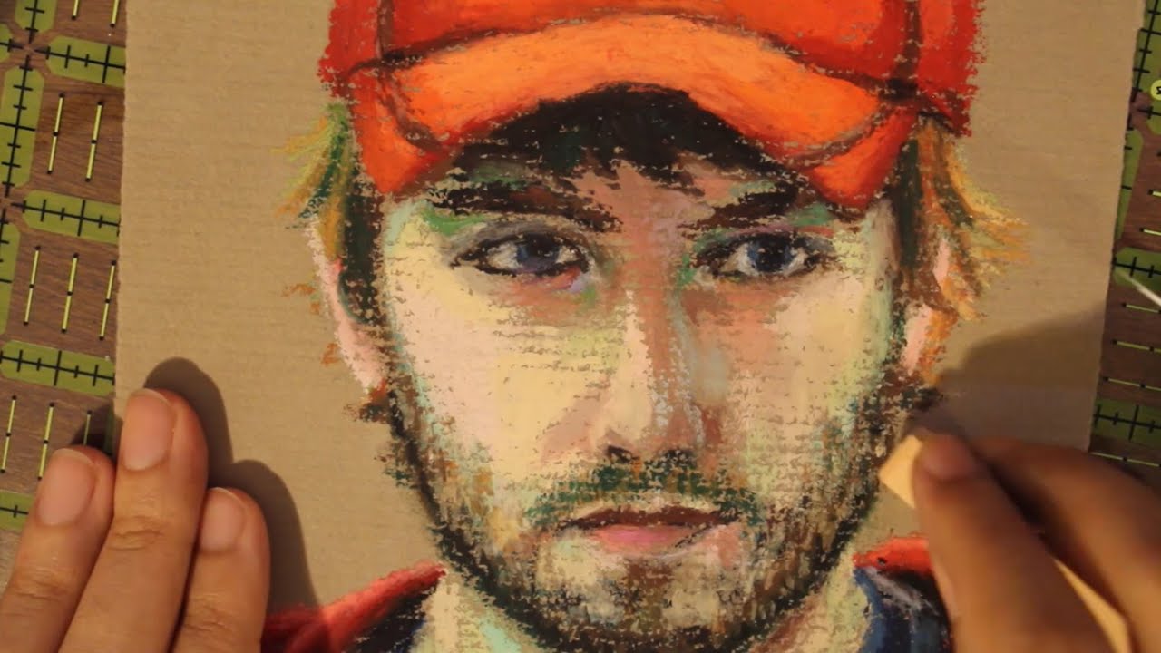 Jordan Kootra Mathewson  Holbein Oil Pastel Portrait