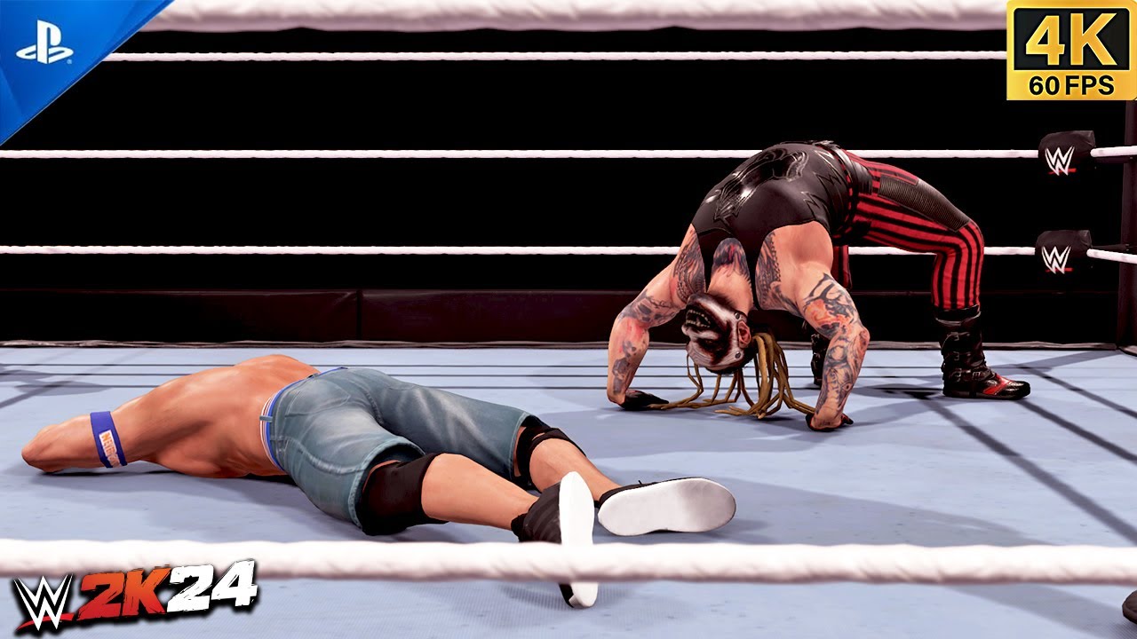 WWE 2K24 - The Fiend vs John Cena - Firefly Funhouse Match | 4K PS5