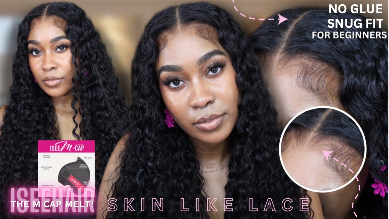 THE ULTIMATE M CAP MELT! GLUELESS WIG INSTALL | SNUG COMFORTABLE FITTED WIG FOR BEGINNERS | ISEEHAIR