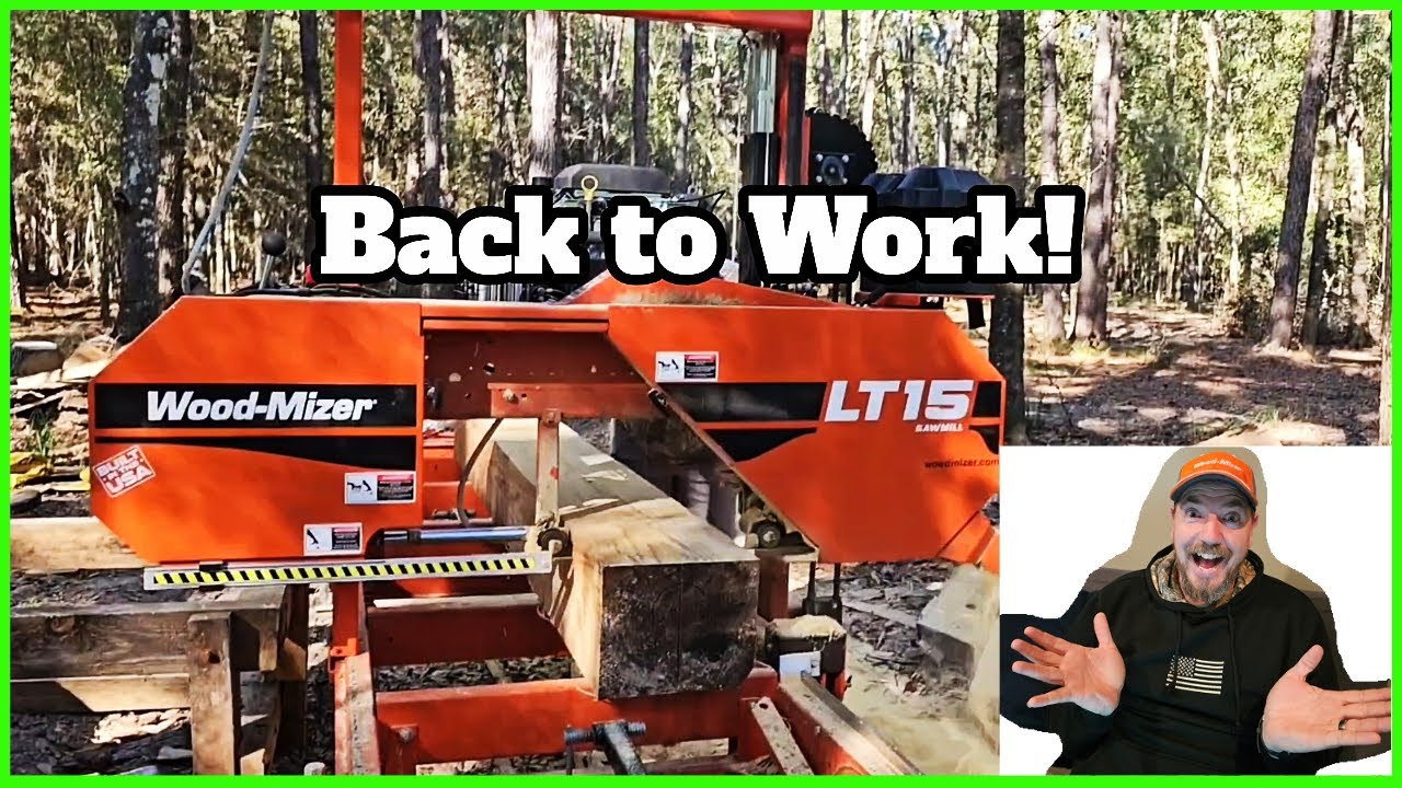 Wood-Mizer LT15 Sawing 2 logs: Time Lapse BEAUTY