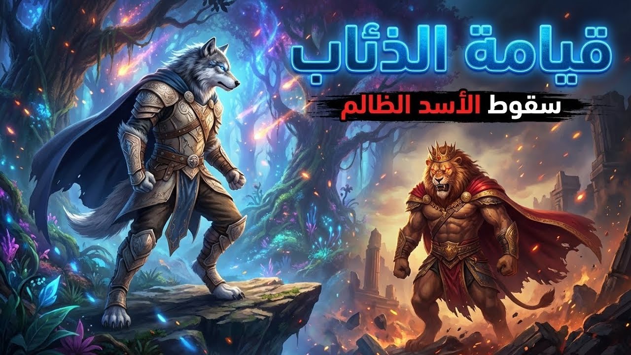  الذئب رفض الجوع والذل وقرر مواجهة الأسد الامبراطور  | الظلم يشعل فتيل الحرب في الغابة💪 قصة رائعة 