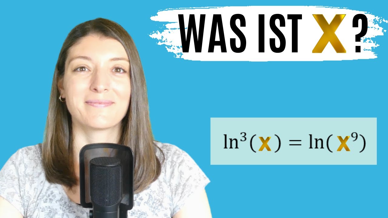 GLEICHUNG mit LOGARITHMUS (WAS ist X? / Löse OHNE HILFSMITTEL!)