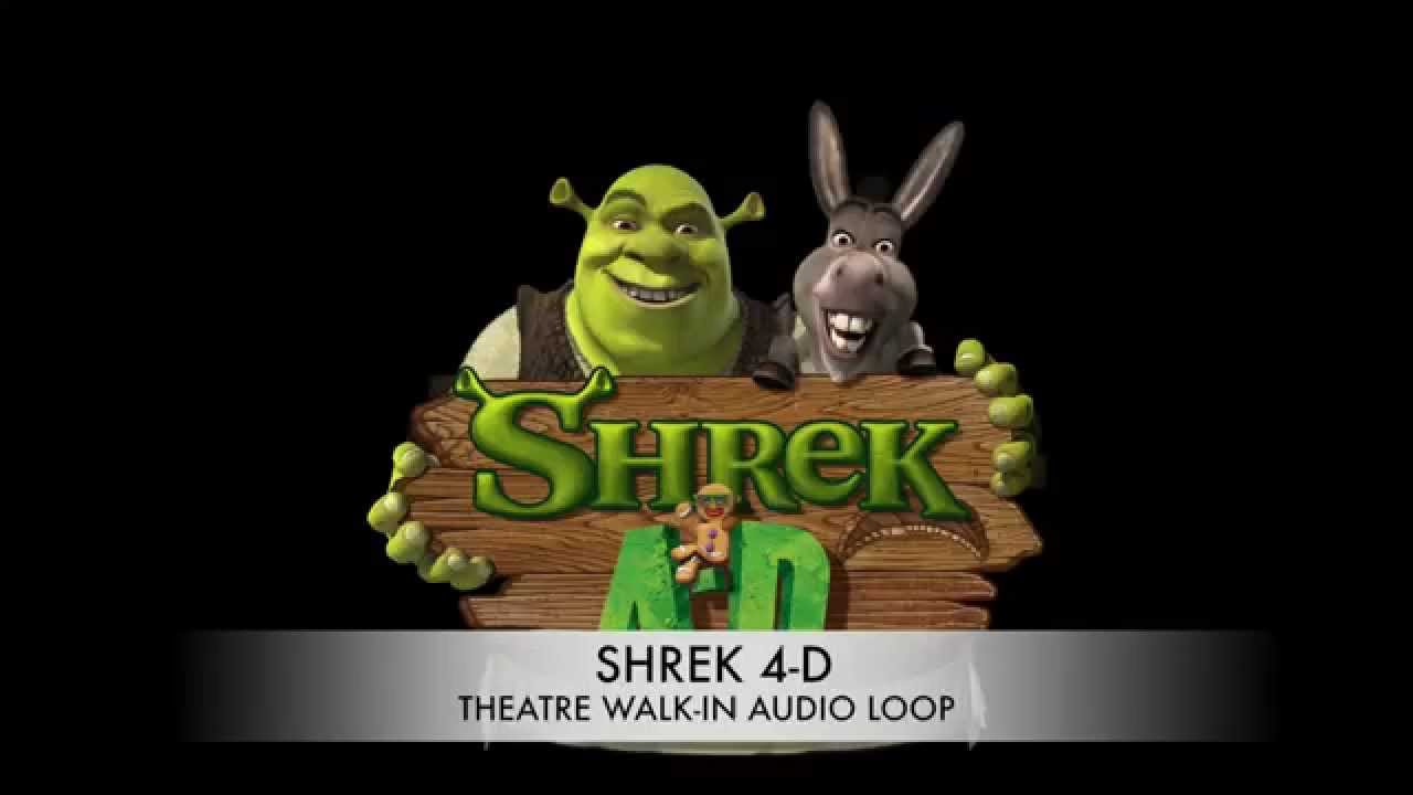 SHREK 4-D Attraction Audio - Theatre Walk in Loop Universal Studios Theme Parks