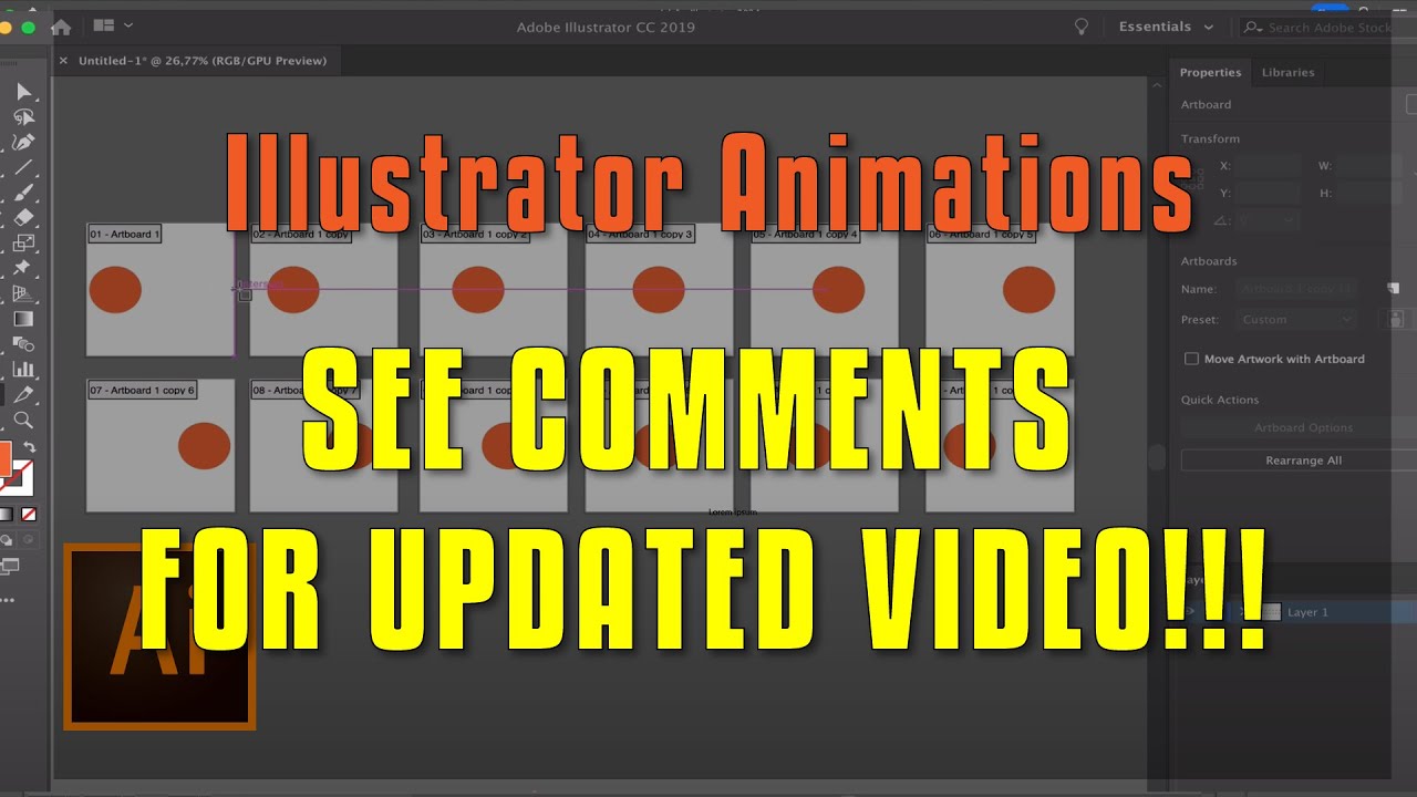 Adobe Illustrator CC - Making Animations (see comments for updated 2025 version)