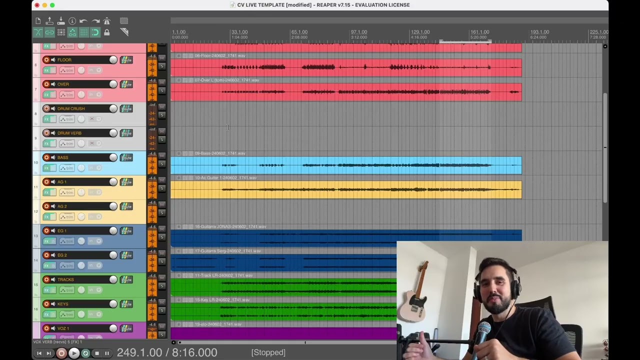 Template de Mixagem Live GRÁTIS