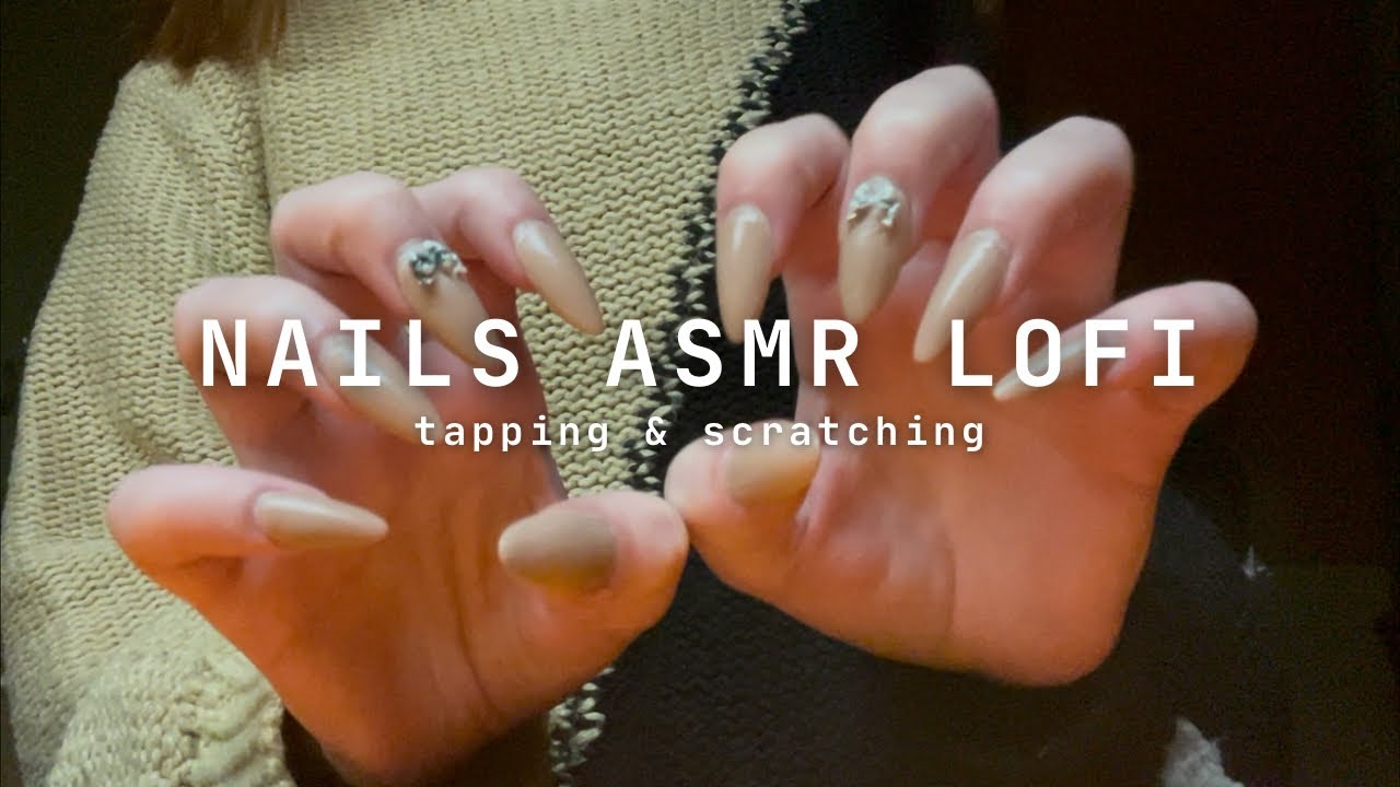 ASMR 15min Nail 💖 Medium Nails TAPPING, SCRATCHING, NAIL RUBBING | LoFi No Talking | Fast & Relaxing