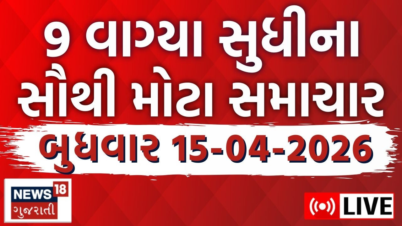 🟠Gujarat News Fatafat LIVE | ગુજરાતના તમામ મહત્વના સમાચાર | Weather | Superfast | News18 Gujarati