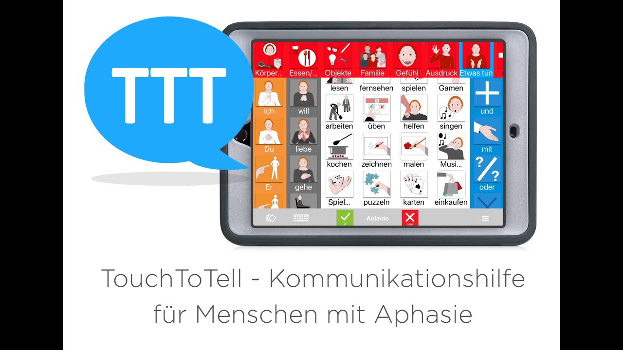 TouchToTell - Kommunikationshilfe für Menschen mit Aphasie