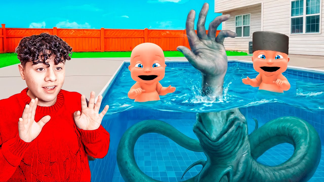 BEBE SE ENCUENTRA a la MANO TALASOFOBIA en una PISCINA!?