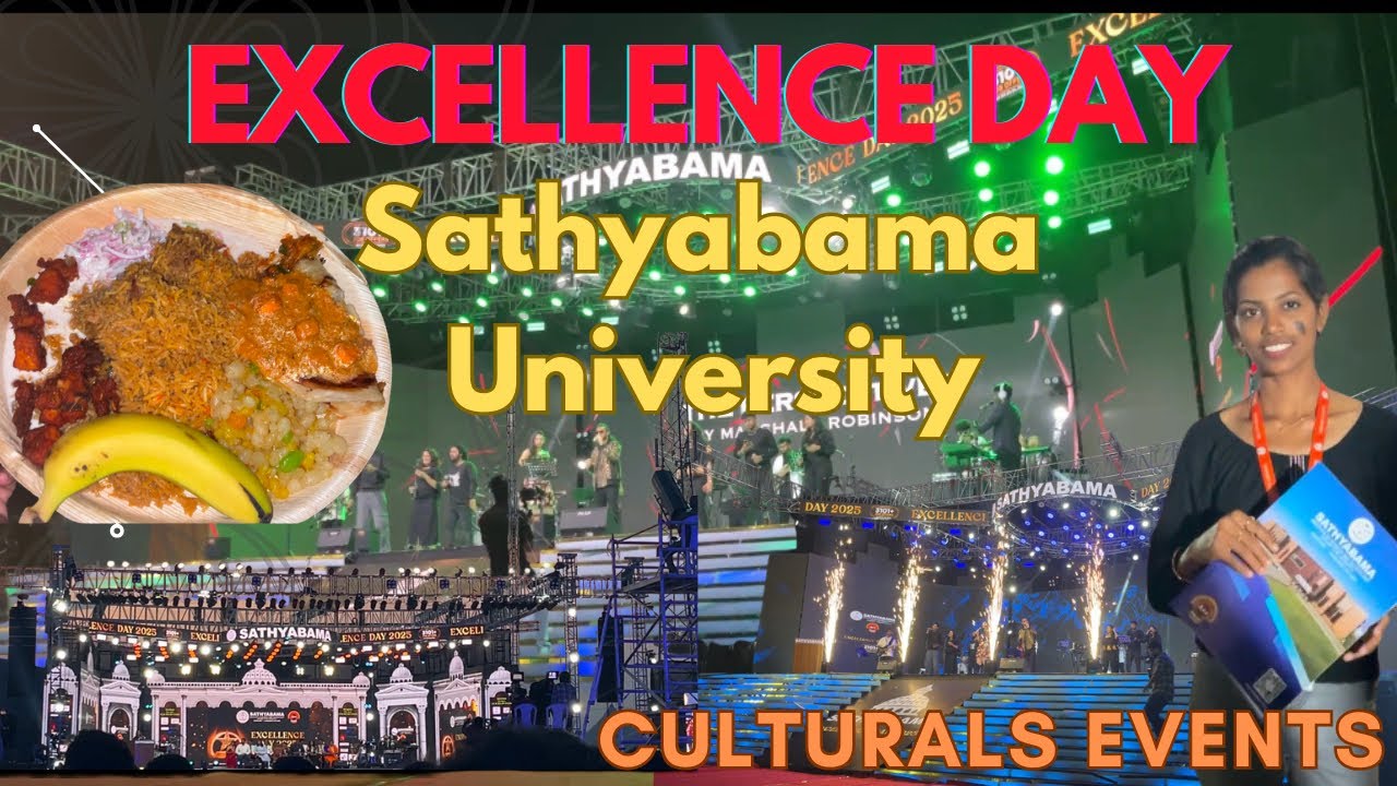 Excellence Day 😍 |Sathyabama college | Networking Dinner #collegevlog #sathyabamauniversity #tamil