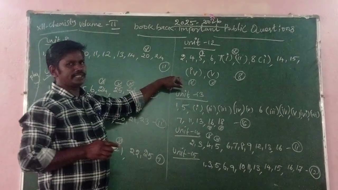 12 chemistry /volume 2 / public  important / book back  questions/ like and subscribe my channel.