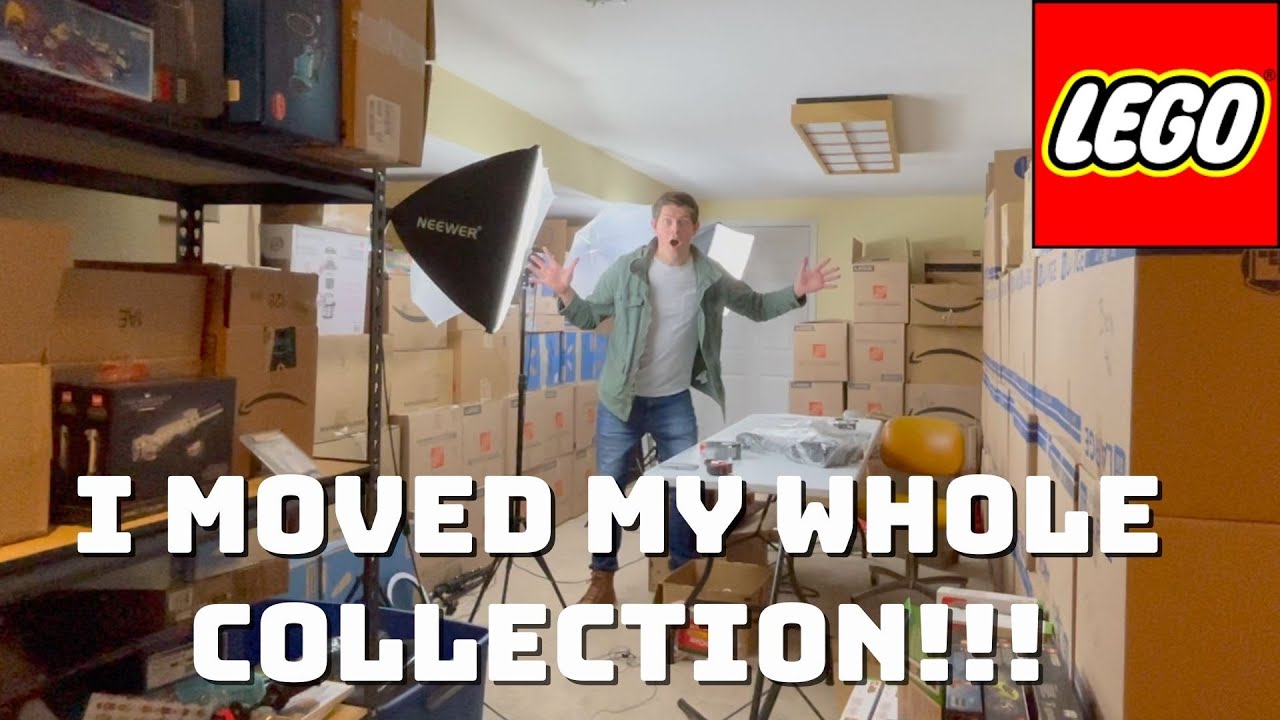 I Moved my Whole LEGO Collection! 3 Tips to know before you move your LEGO collection!