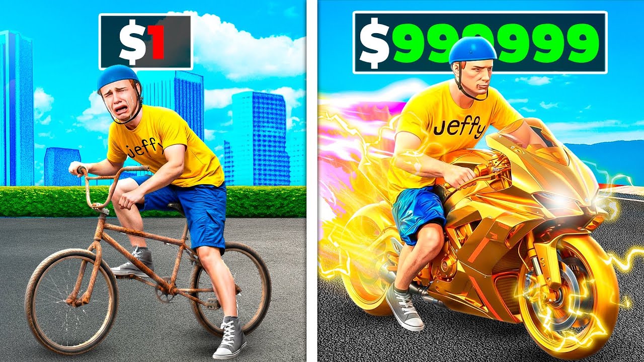 $1 To $1,000,000 SUPER BIKE In GTA 5!