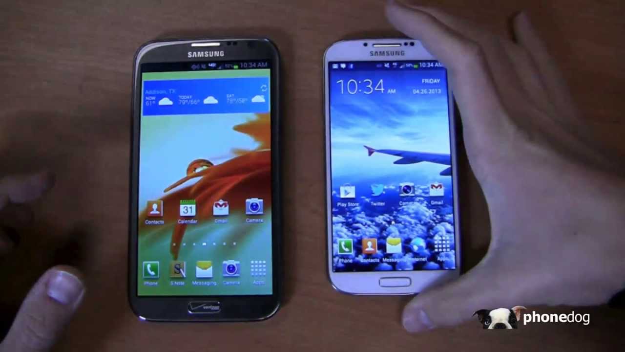 Samsung Galaxy S 4 vs. Samsung Galaxy Note II Dogfight Part 1