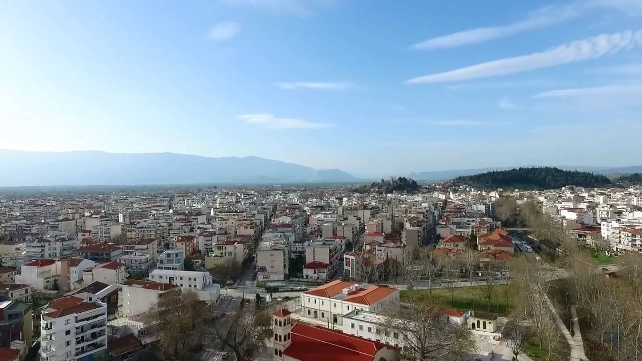 Πανοραμική λήψη της πόλης των Τρικάλων από την ομάδα SER-7 του 7ου ΓΕΛ Τρικάλων