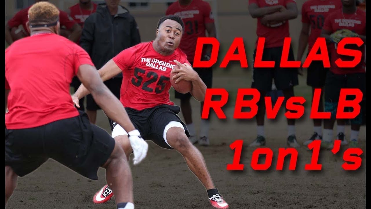 Dallas RB vs LB 1 on 1's | Nike Football The Opening Regionals