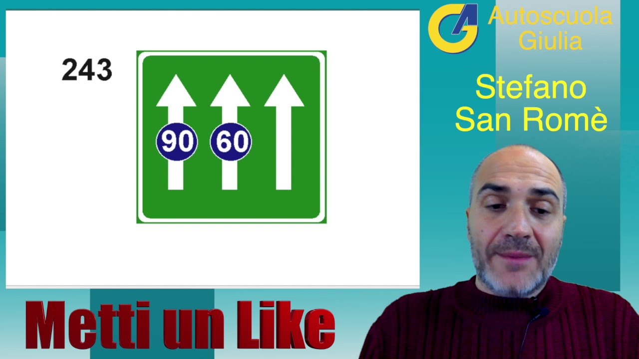 🔵 Segnali di Indicazione 2ª Parte - Uso Corsie e Sevizi - Capitolo 8