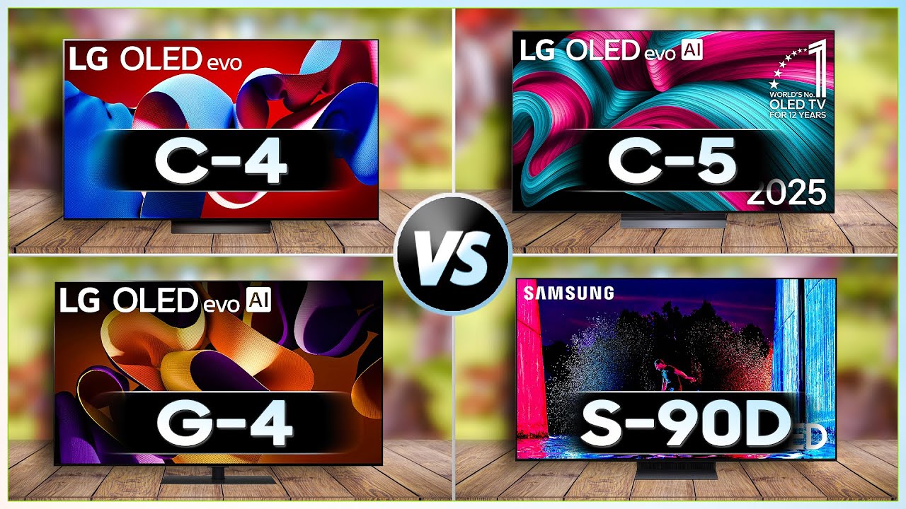 LG C4 vs C5 vs G4 vs Samsung S90D 🔥 Best Value OLED TV in 2025?