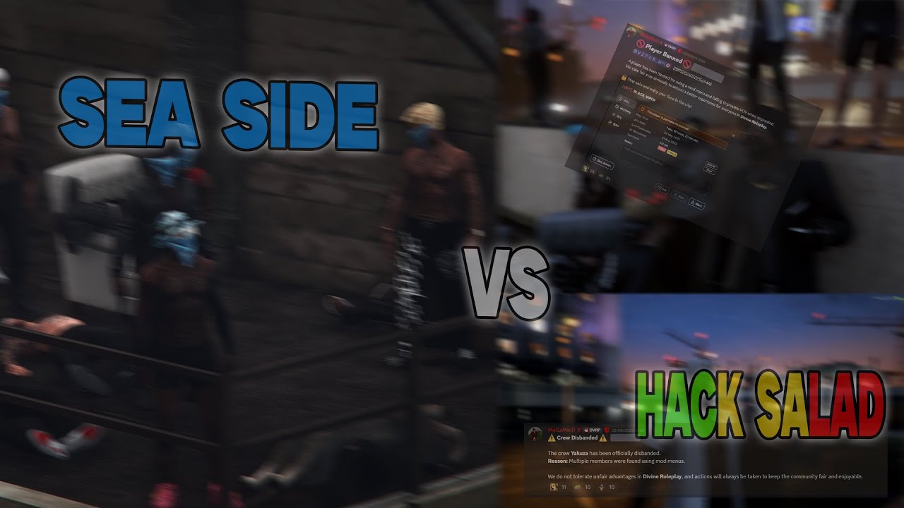 Sea Side Vs Vagos + FAMILIES +YKZ = Hack Salad | PVP | Sumane Peris