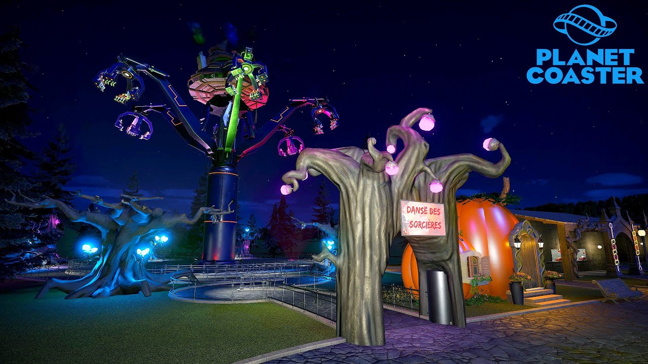 Planet Coaster : Mon NOUVEAU parc d'attraction HALLOWEEN 🎃 Theme Park Horror 👻