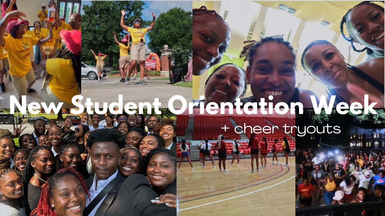 college vlog: new student orientation week + cheer tryouts | tuskegee university