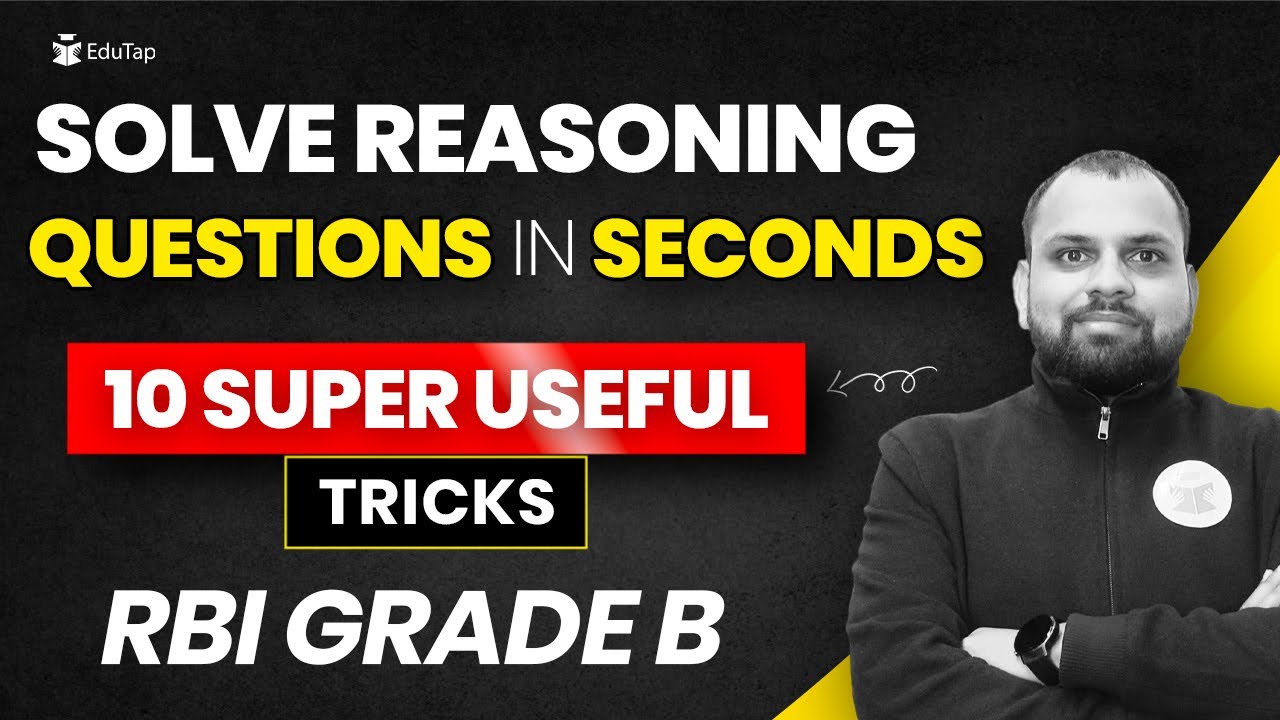 Reasoning for RBI Grade B | Reasoning Shortcuts RBI Phase 1 | RBI 2023 Preparation | RBI Strategy