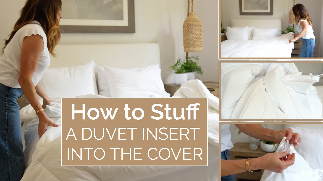 How to Stuff a Duvet Insert into the Cover | Jennifer Adams Bedding