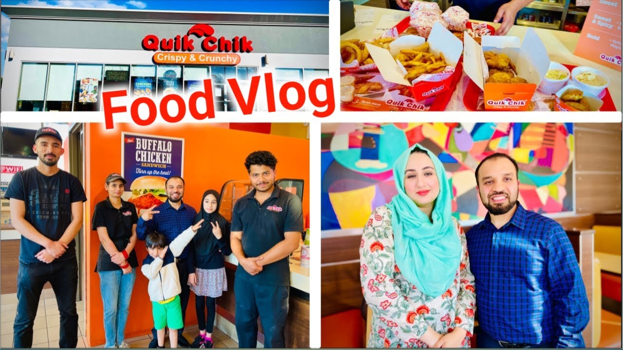 Quik Chik GTA Canada | 100% Halal Fried Chicken | Food Vlog | Burgers | Cheesecake |Apple Pie| Wings