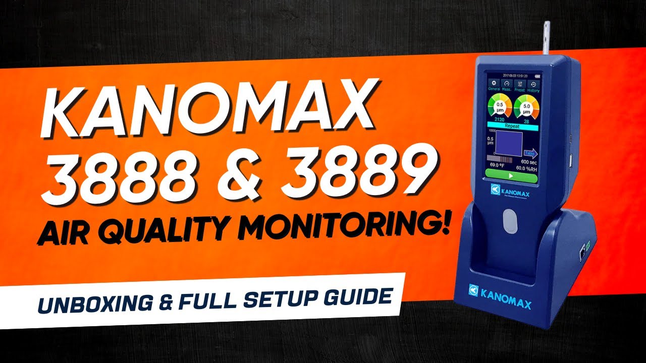 Kanomax 3888 & 3889 Handheld Particle Counter - Unboxing & Setup Guide | How It Works!