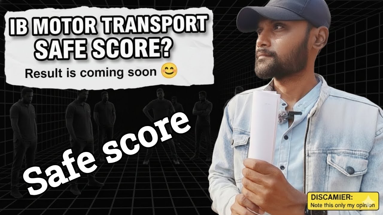 Ib motor transport safe score I ib mt result comming soon 😊 ❤️ I #ib #ibmt #jobs 