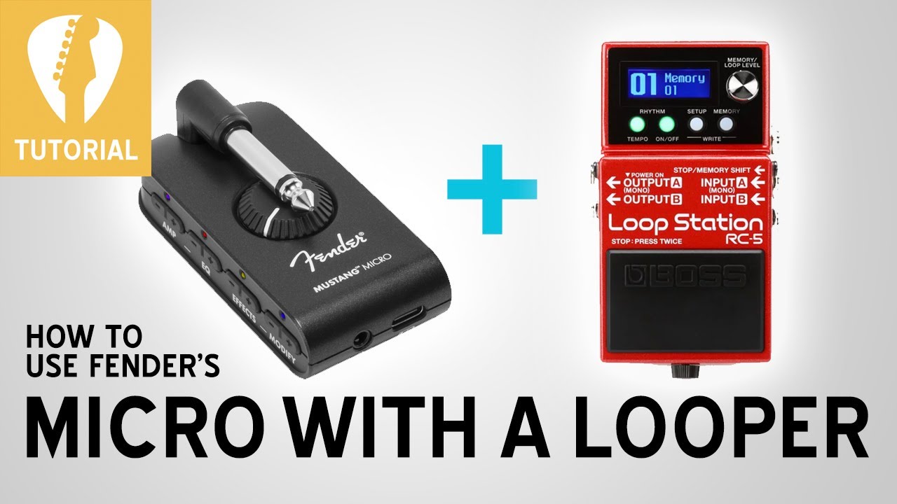 How to use the Fender Mustang Micro Amp with a Looper Pedal (Part 3 of 3)