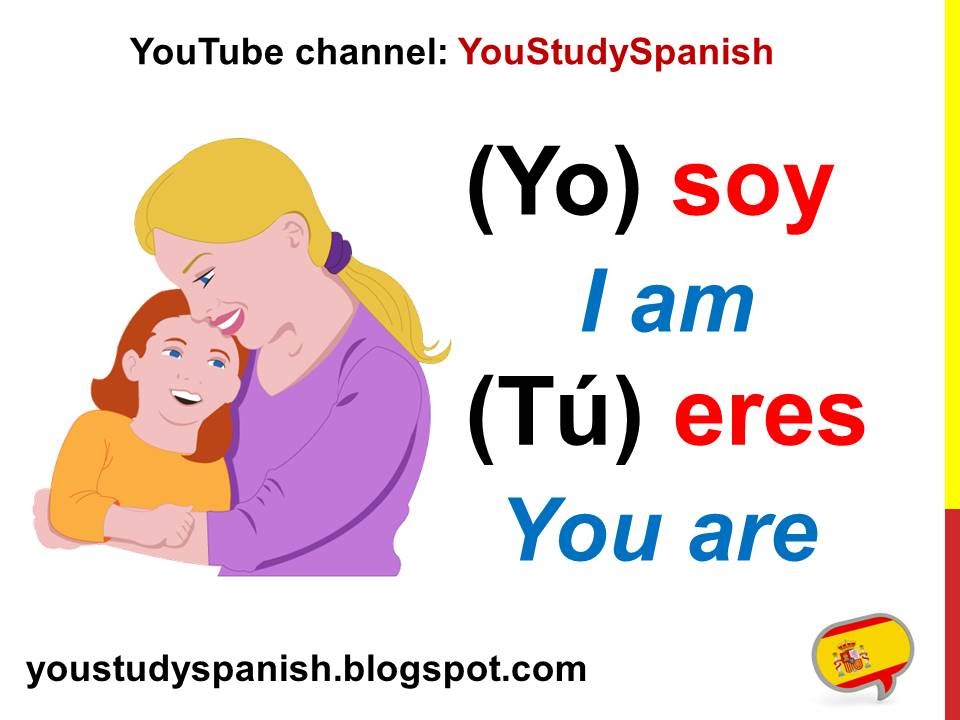 Spanish Lesson 17 - Conjugate SER (To BE) Spanish Verb SER conjugation Present tense SER and ESTAR