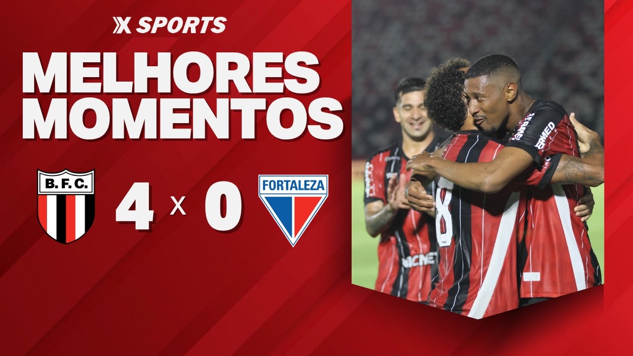 BOTAFOGO-SP 4 X 0 FORTALEZA - MELHORES MOMENTOS