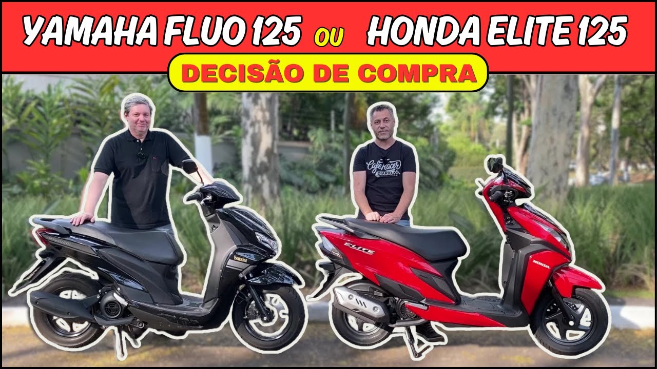 Honda Elite 125 vs Yamaha Fluo 125: Qual a melhor Scooter?