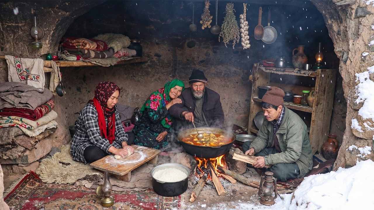 Buried Alive in Stone Walls | Watch Them Cook an Afghan Feast in Total Isolation