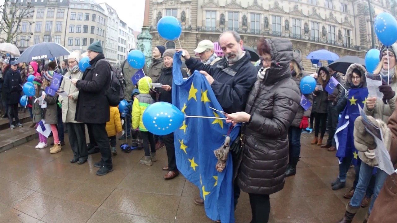 Pulse of Europe 2. Demo in Hamburg 19.Februar 2017