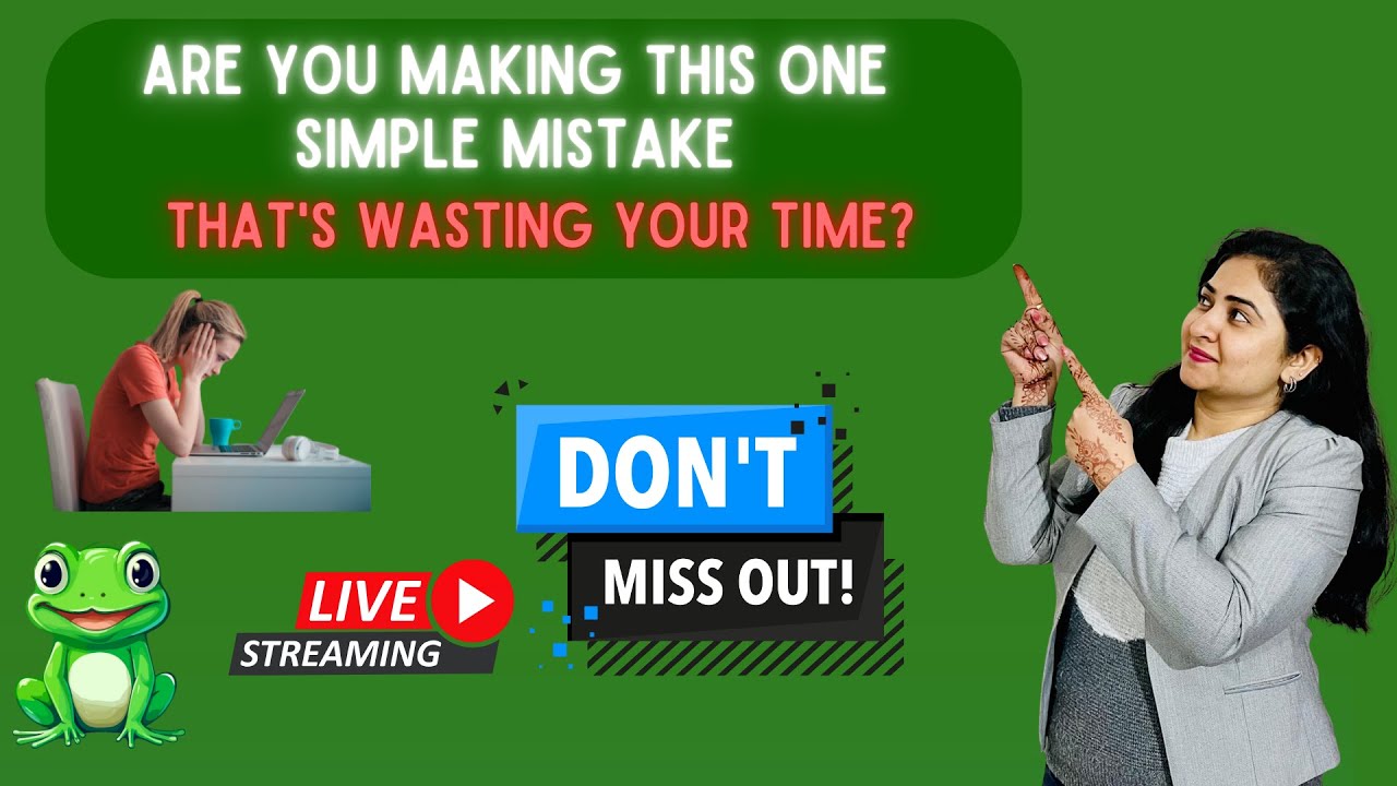 Are You Making This ONE Simple Mistake That's Wasting Your Time? | Time Saver | #youtubelive