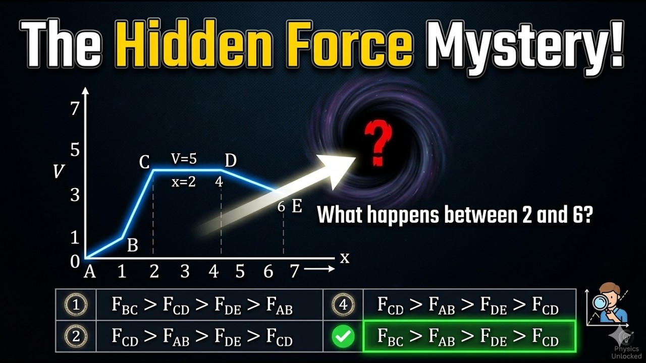 IIT JEE PHYSICS | MAINS | 2026 | CALCULATION OF FORCE USING POTENTIAL ENERGY | MECHANICS