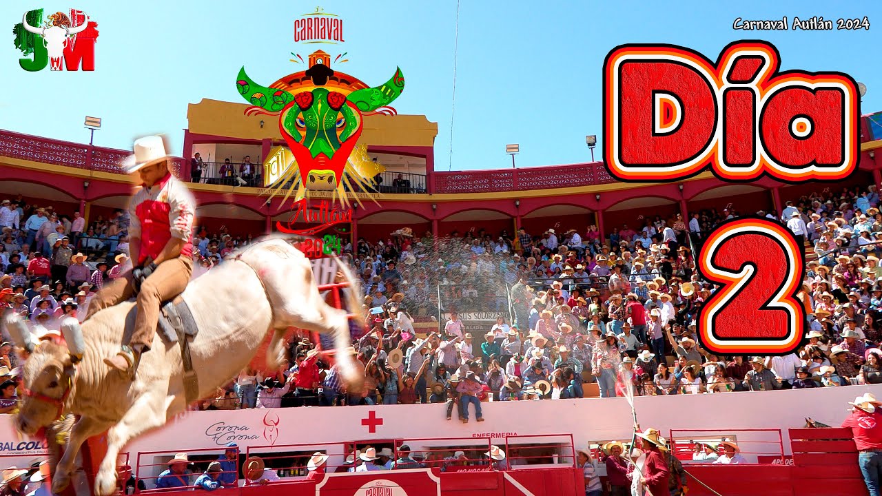 2  Día toro de once, Carnaval Autlan 2024 les toco Bañada al público ..