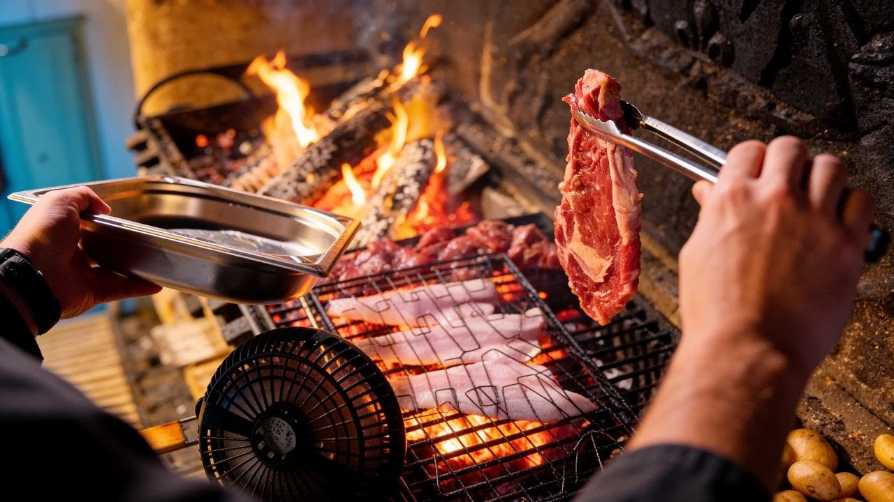🔴LIVE 🔥 Real French Steakhouse Service | Chef POV Cooking on Vintage Charcoal Grill (No Edits)