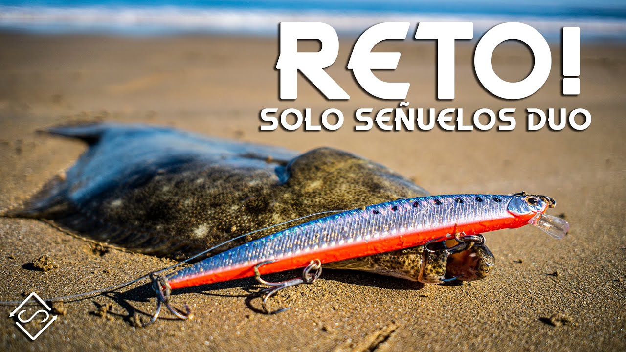 Pescando LENGUADOS solo con señuelos DUO