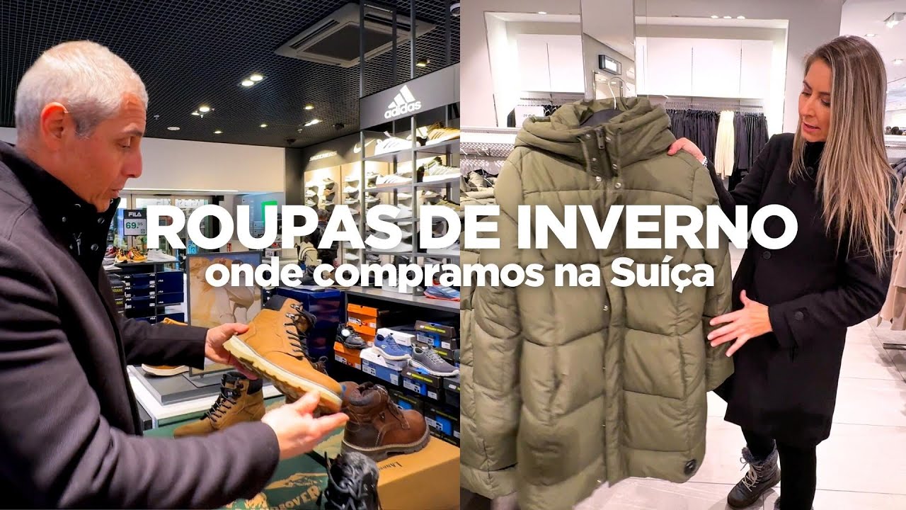 4 LOJAS onde mais compramos nossas ROUPAS DE INVERNO na SUÍÇA, com PREÇOS! 4k🇨🇭