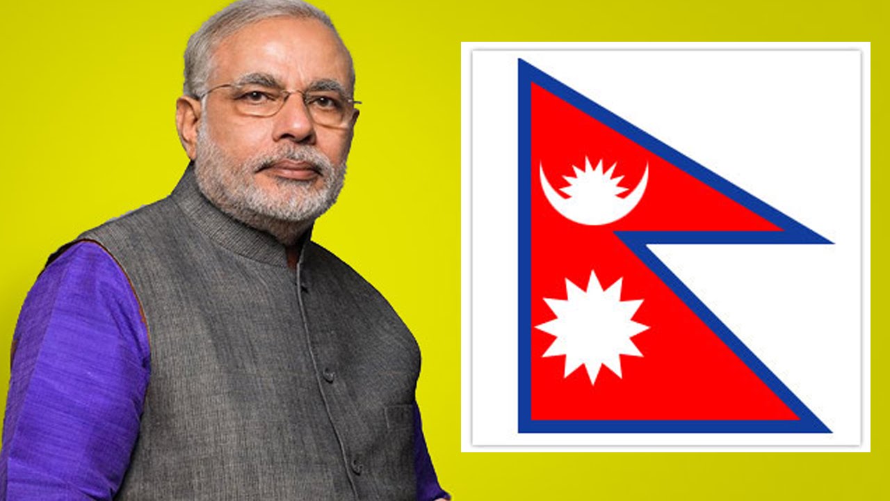 PM Modi lands at Kathmandu airport