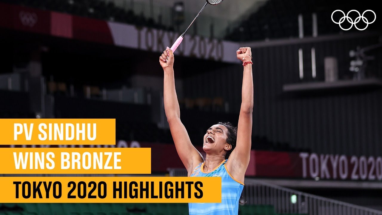 PV Sindhu wins second Olympic medal 🏸🥉 | 