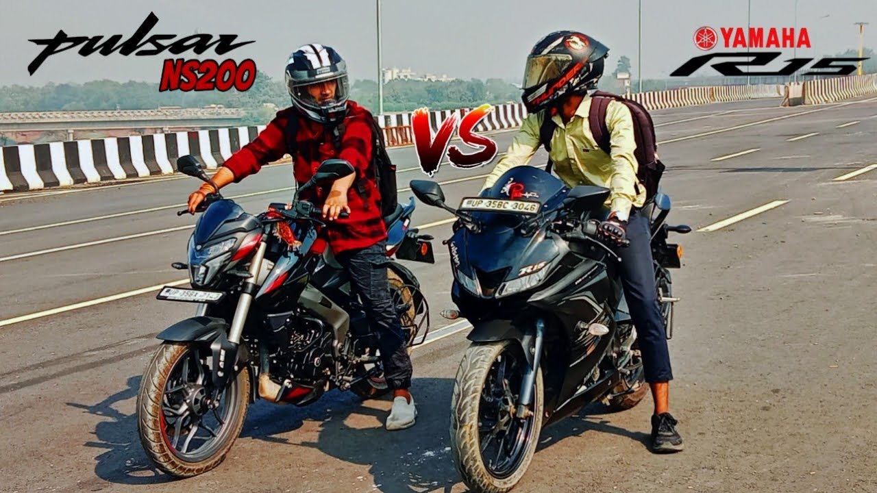Who Wins?🤔||Ns200 Bs7 Power🔥Vs R15 V3 Top Speed Drag Race|| #ns200 #r15 #dragrace